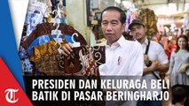 Momen Jan Ethes Diajak Jokowi Belanja Batik di Pasar Beringharjo