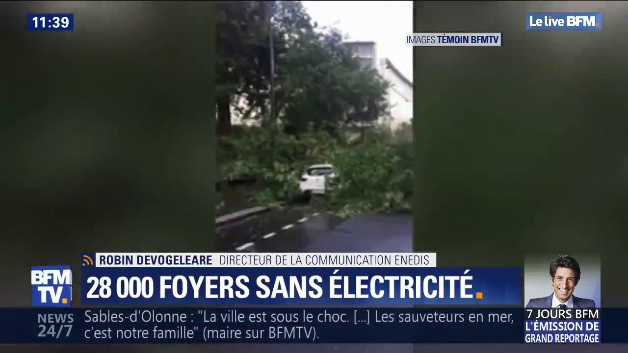 Tempête Miguel: "Plus de 1000 techniciens d'urgence électricité" sont déployés pour rétablir le courant d'après Enedis