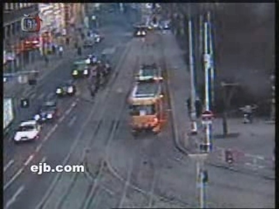 un tramway dérapé!!!