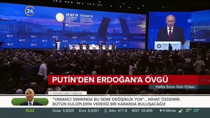 Putin’den Erdoğan’a övgü