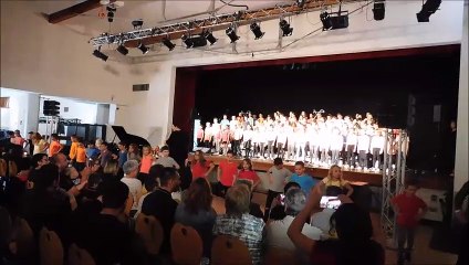 Les CM1 et CM2 de Blanzy ont chanté à l'Eva