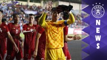 Phong thái đĩnh đạc của Bùi Tiến Dũng trong lần đầu mang băng thủ quân ĐT U23 Việt Nam | HANOI FC
