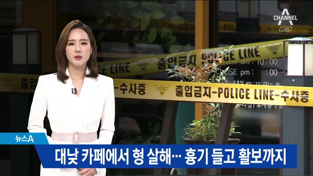 대낮 카페서 친형 살해한 동생…흉기 들고 거리 활보