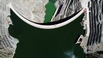 Yeşile Bürünen Çoruh Nehri Havadan Görüntülendi