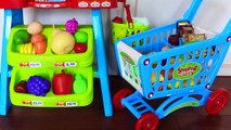 Playing Toy Super Market Grocery shopping store cart!
