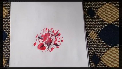 FREE FIRE DEATH SKULL LOGO DRAWING