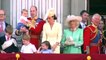 Adorable Prince Louis waves at planes during Trooping the Colour flypast