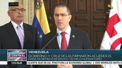 Venezuela y Cruz Roja firman acuerdos de apoyo técnico humanitario
