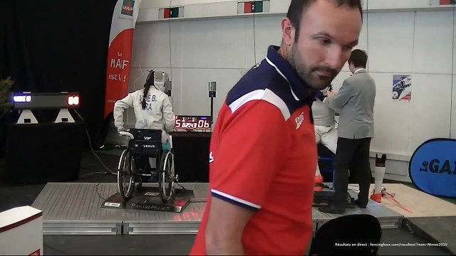 Championnat de France escrime Handisport Sabre N1 Dames demi finale Nîmes