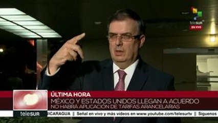 Canciller Ebrard ofrece declaraciones tras acuerdo alcanzado con EEUU
