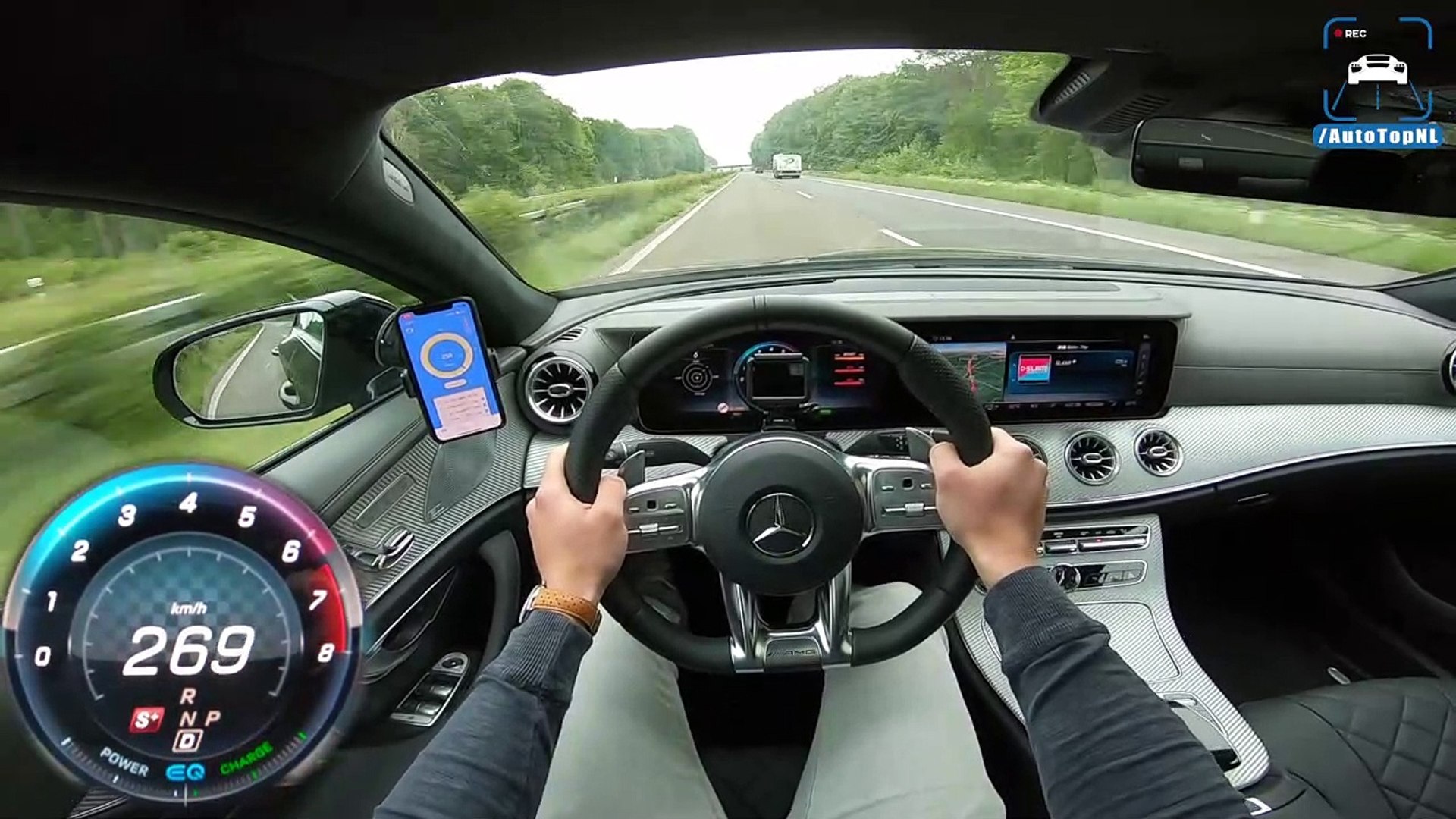 Mercedes-AMG CLS 53 4MATIC+ AUTOBAHN POV 276km/h TOP SPEED by AutoTopNL