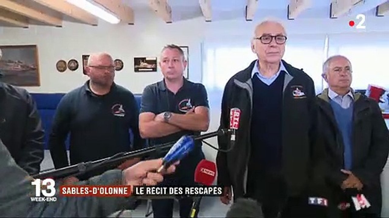 Sables-d'Olonne: En larmes, les rescapés racontent ce qui s'est passé sur le bateau de sauvetage et rendent hommage à leurs amis décédés