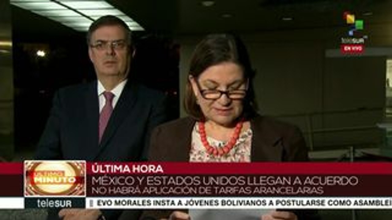 México y EEUU llegan a acuerdo por tema arancelario