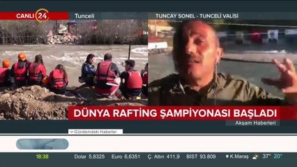 Tunceli'de rafting heyecanı