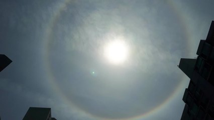 수도권 하늘 곳곳에 '햇무리' 관측..."비 올 징조" / YTN