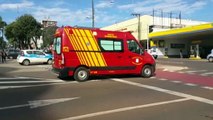 Idoso fratura o dedo do pé em colisão entre bicicleta na Avenida Brasil