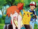 Pokemon - Misty kicks Brock in the face