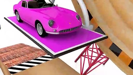 Learn Colors with Dump Truck, School Bus, Garbage Truck Ferris Wheel Garage