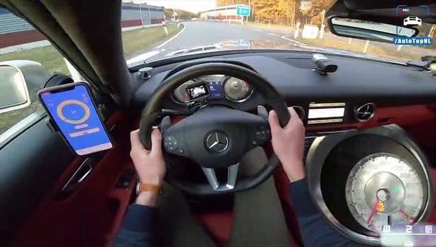 1025HP MERCEDES SLS AMG 6.2 V8 Elmerhaus SUPERCHARGED 318km/h AUTOBAHN POV by AutoTopNL