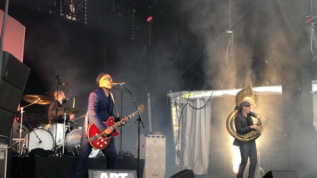Delgres en concert sur la scène B lors du festival Art Rock 2019
