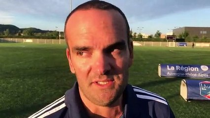 Finale Coupe LAuRA Foot – Nicolas PINARD réagit après la défaite du FC DOMTAC contre l’AS MISERIEUX-TREVOUX