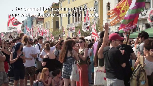 Thousands join anti-cruise ships protests in Venice
