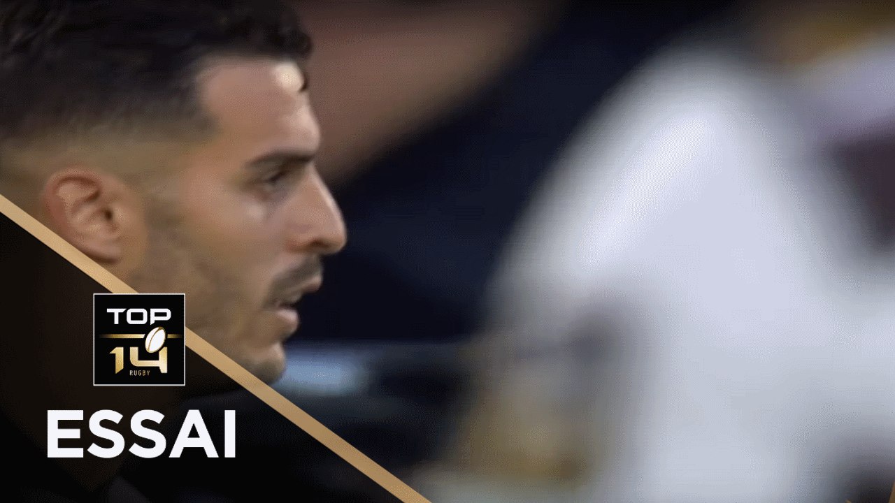 TOP 14 - Essai Sofiane GUITOUNE (ST) - Toulouse - La Rochelle - Demi-finales - Saison 2018/2019