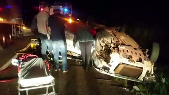 Cinco pessoas ficam feridas em grave acidente na rodovia BR-369