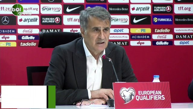 Şenol GÜneş: Maçtan önce söyledim şimdi de söylüyorum bizim asıl rakibimiz İzlanda