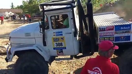 Premier jour de compétition à Montalieu pour l'Europa truck trial 2019