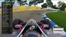 Indycar Series Detroit 2019 Race 1 Andretti Onboard Wet Laps Slicks