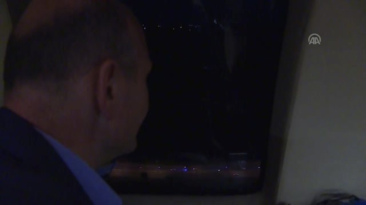 Bakan Soylu, bayram tatili dönüş trafiğini havadan inceledi