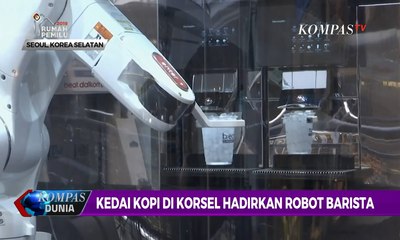 Canggih! Kedai Kopi Ini Gunakan Robot Barista untuk Layani Pelanggan