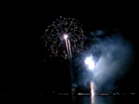 Feu d'artifice Juan les Pins 14 juillet 2007