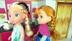 Doll Bedroom Morning Routine in Grand Hotel Room with Frozen Elsa Anna American Girl Dolls