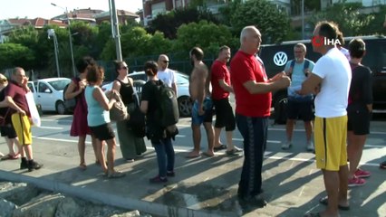 Yaz kış demeden yüzen ‘Open Water’ grubu, Kız Kulesi’ne yüzdü