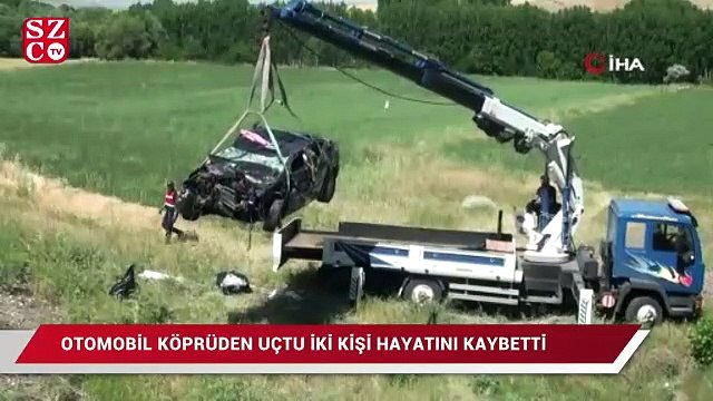Otomobil köprüden uçtu: 2 ölü, 1 yaralı