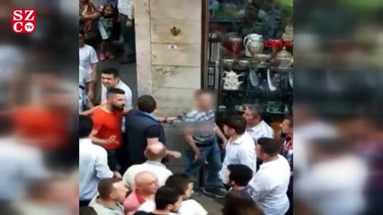 Taciz şüphelisini tekme tokat dövdüler