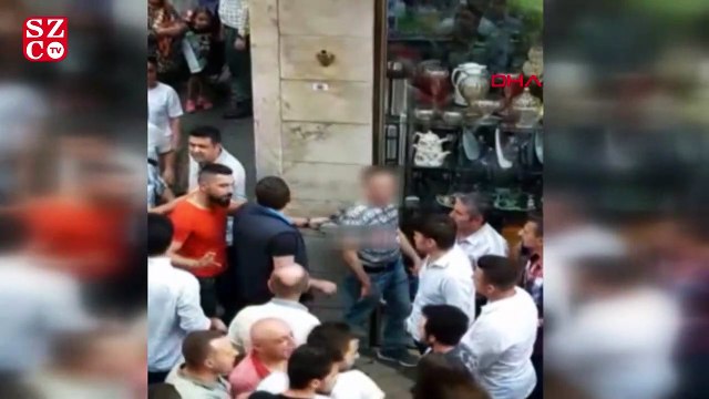 Taciz şüphelisini tekme tokat dövdüler