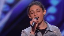 Teen Singer Benicio Bryant Shines With The Joke By Brandi Carlile - Americas Got Talent 2019