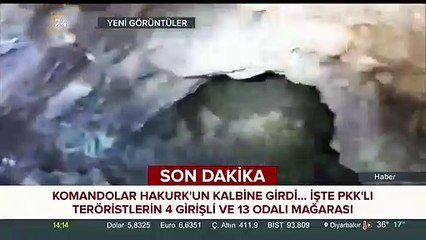 Hakurk'ta PKK'lı teröristlerin kalbine girildi