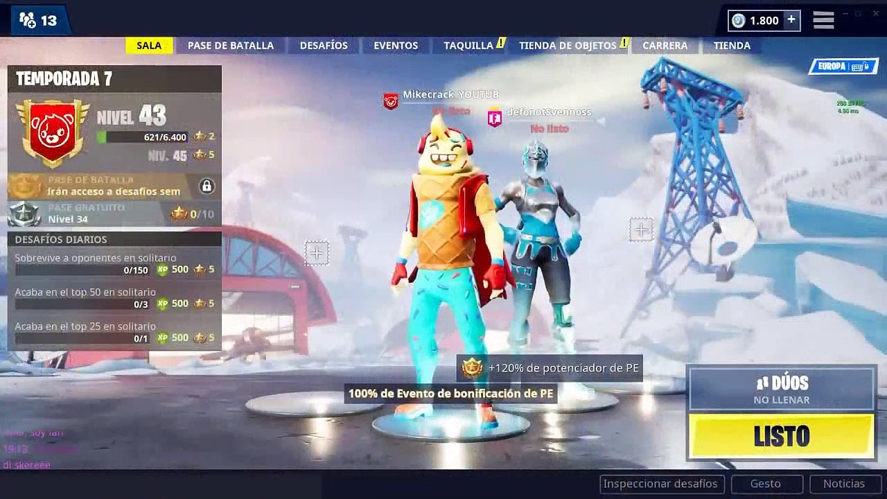 3 ¡NO MUERAS MIKECRACK!  HAGO TEAM CON EL MÁS PRO DEL MUNDO  TORNEO DE FORTNIT