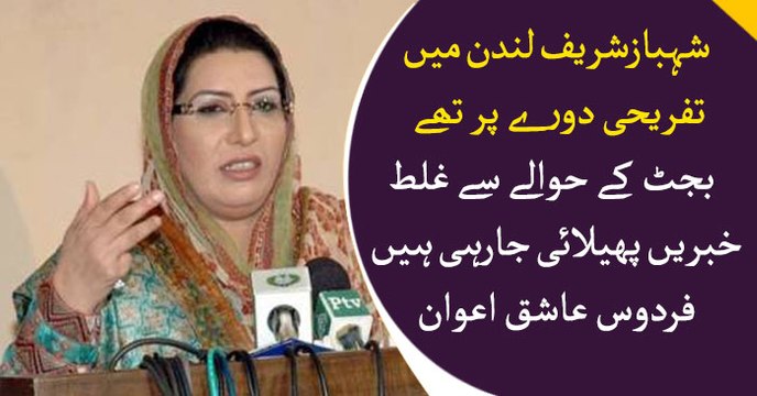 Firdous Ashiq Awan and Shahzad Akbar Joint Press Conference in Islamabad