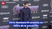 Chris Hemsworth anuncia su retiro de la actuación