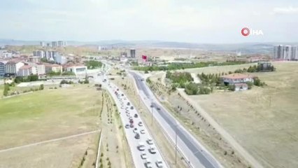 43 ilin geçiş noktasındaki son durum havadan görüntülendi