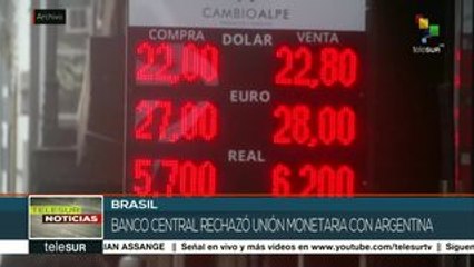 Banco Central de Brasil: no hay plan de integración con Argentina