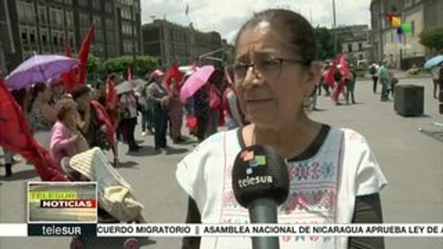 En México marchan en apoyo a la Revolución Bolivariana de Venezuela