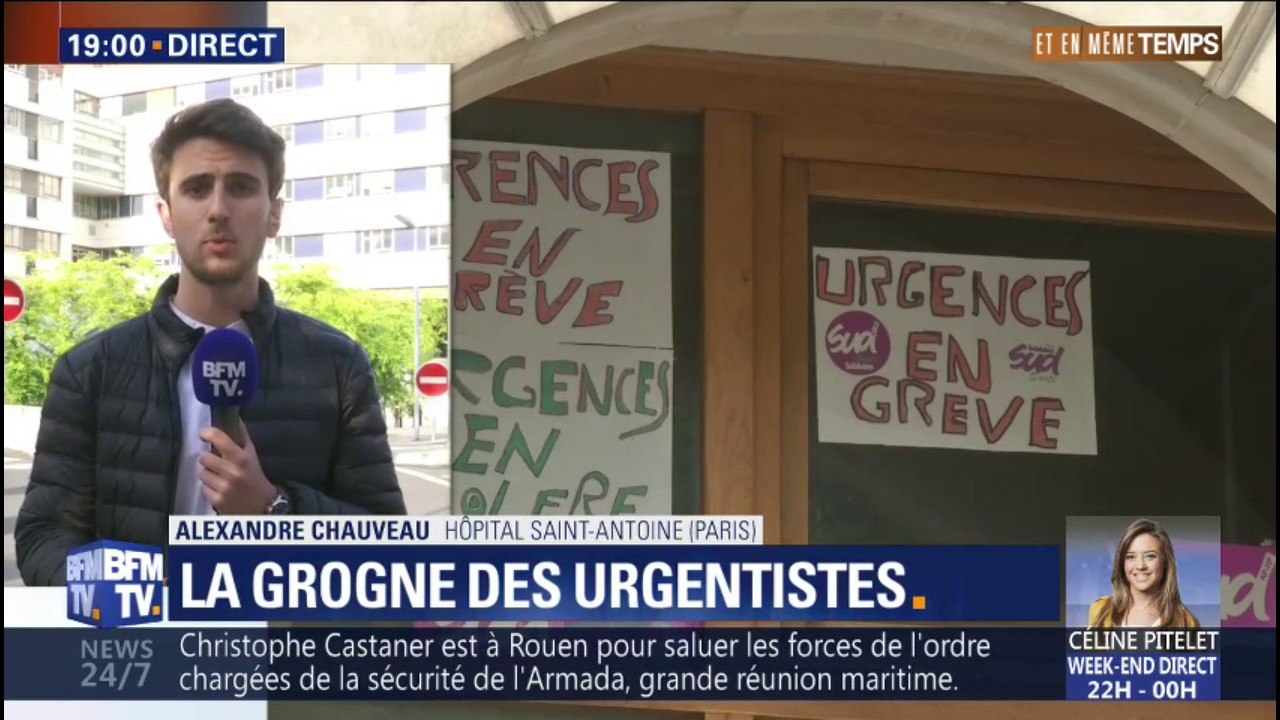 Une équipe des urgences de l'hôpital Saint-Antoine à Paris a dû travailler 18 heures d'affilées après une vague d'arrêt maladie