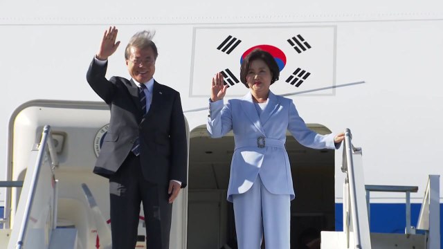 문 대통령, 핀란드 도착...북유럽 순방 일정 시작 / YTN