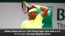 Nadal wins 12th French Open title